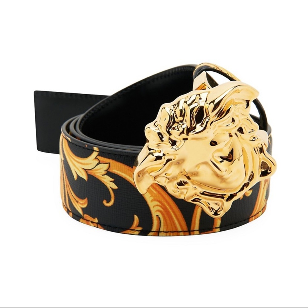 Versace Medusa Reversible Leather Belt.